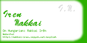 iren makkai business card