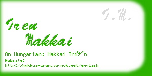 iren makkai business card